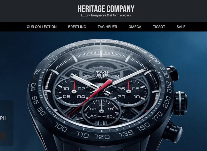 Heritage Company Portfolio Screenshot